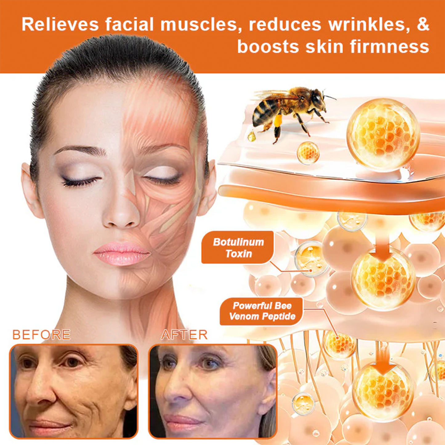 🔥 60% OFF Today Only 🔥 🐝 FDA-Approved BBOJI™ Bee Venom Pro Cream – Clinically Proven to Firm, Lift & Smooth Skin at Any Age 🐝